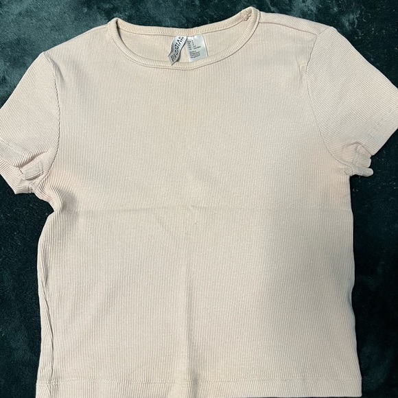 Cream Ribbed Shirt - Picture 1 of 3